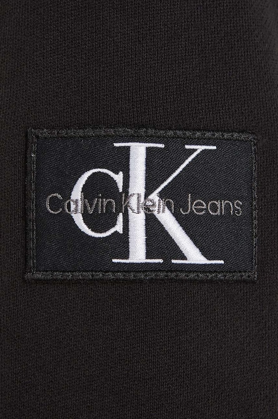 Παιδική βαμβακερή μπλούζα Calvin Klein Jeans μαύρο IB0IB01114.PPYY