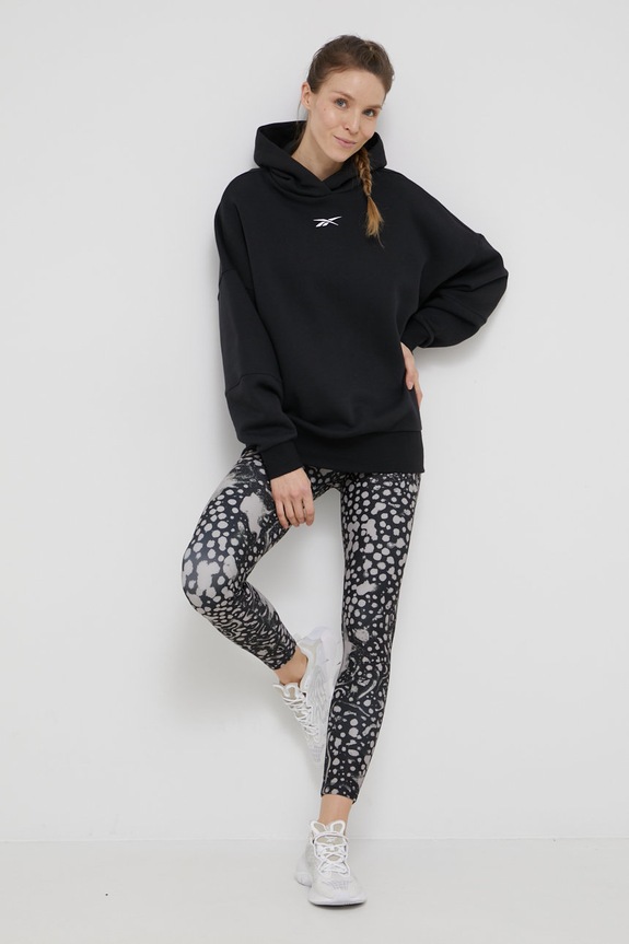 Reebok melegítő felső LUX COLLECTION sima fekete H51828.100012005