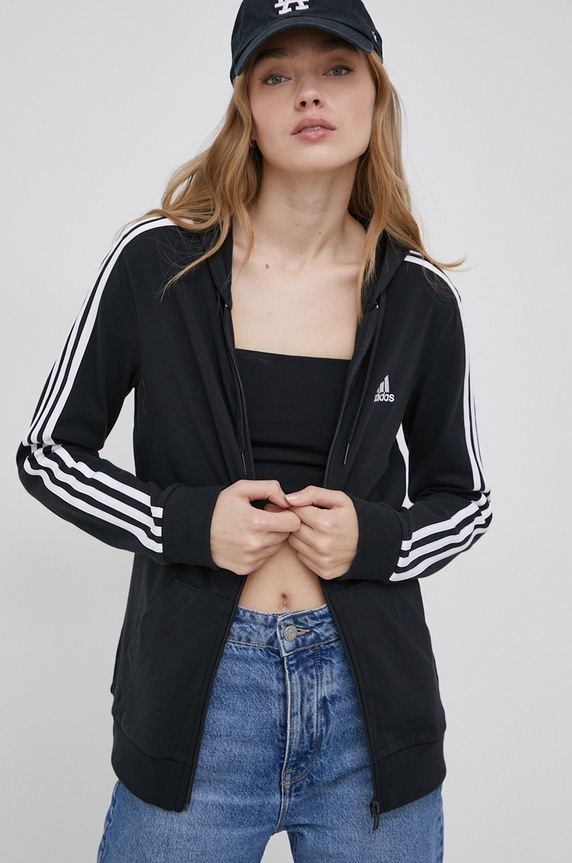 adidas - Bluza GL0798 GL0798 negru SS22