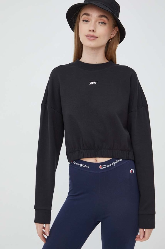 Dukserica Reebok bez kapuljače crna H51452