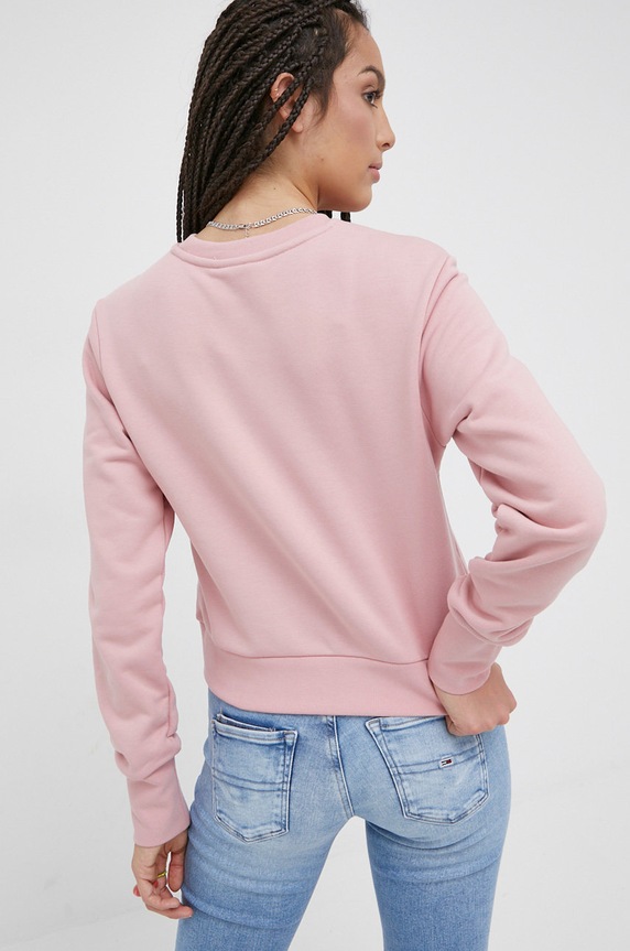 Oblečení Bavlněná mikina adidas Originals Trefoil Moments HE6923 HE6923 růžová