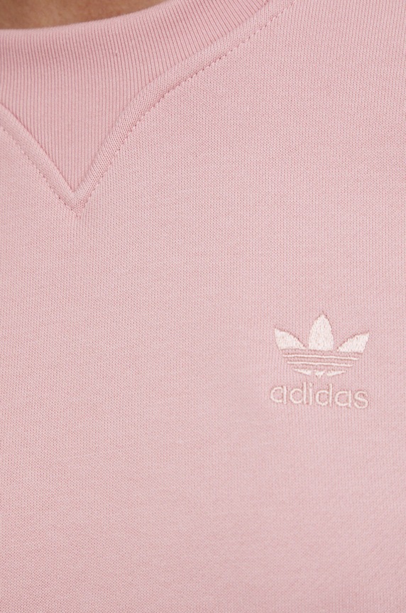Bavlněná mikina adidas Originals Trefoil Moments HE6923 HE6923 růžová