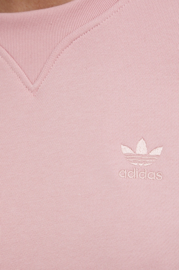 Bavlněná mikina adidas Originals Trefoil Moments HE6923 HE6923 růžová