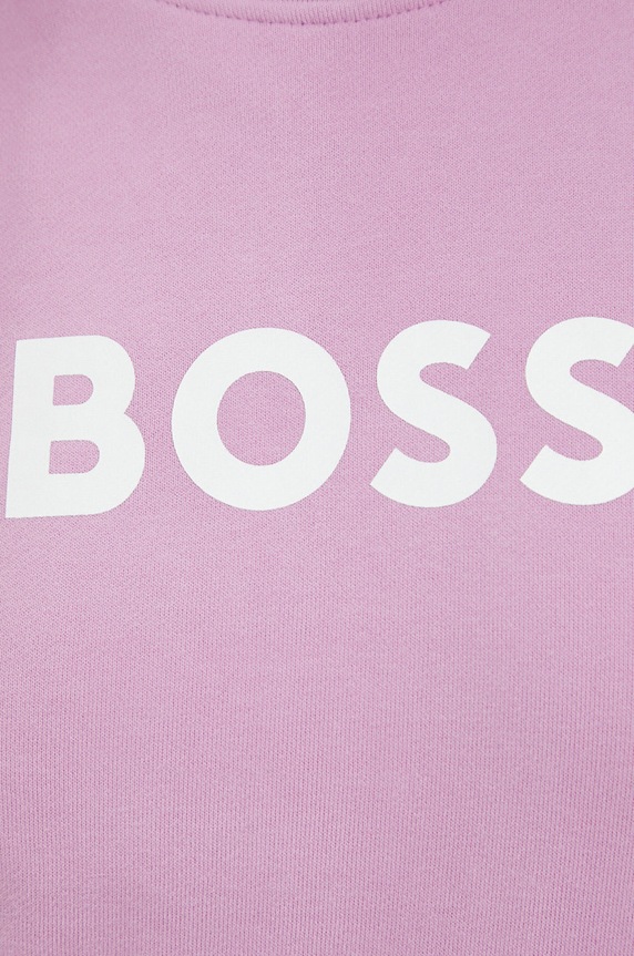 BOSS bluza bawełniana 50468357 różowy