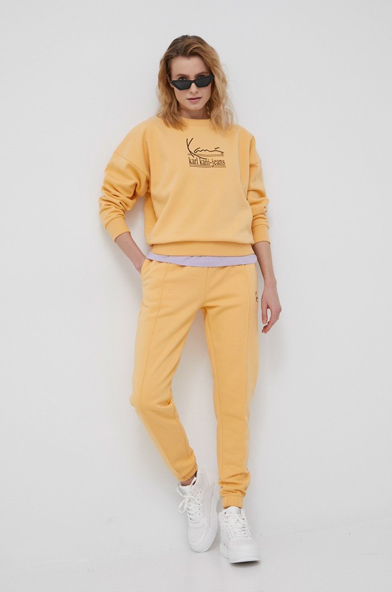 Karl Kani bluza aplikacja pomarańczowy KW2210181