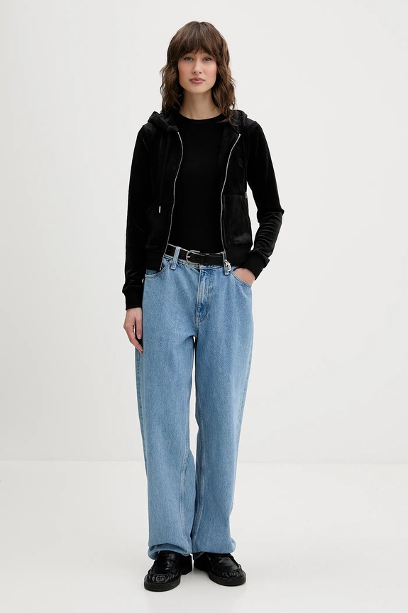 Juicy Couture bluza JCAP176.101 czarny SS26