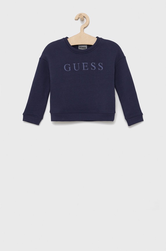 Guess Bluza dziecięca aplikacja granatowy J2RQ15.K9V31