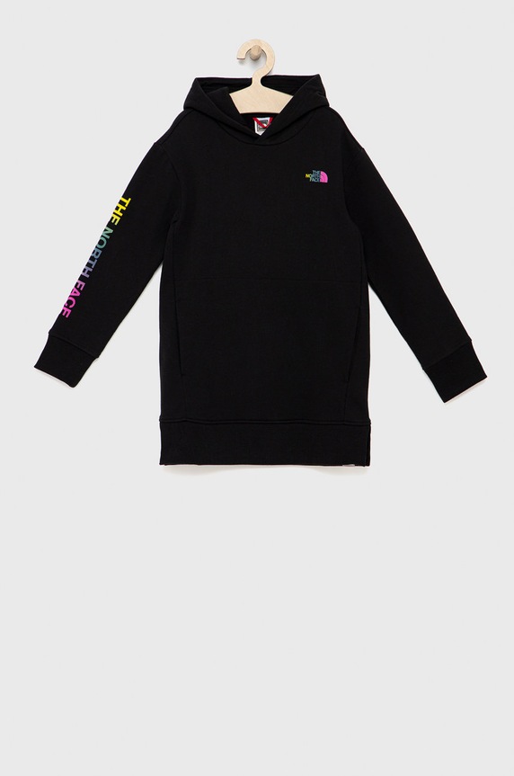 The North Face bluza bawełniana dziecięca nadruk czarny NF0A7R1QWZY1