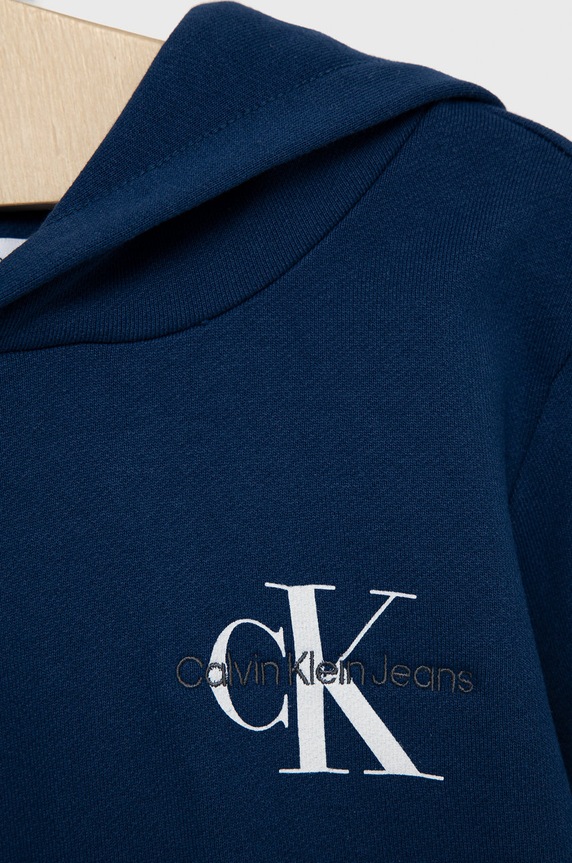 CHLAPEC Dětská mikina Calvin Klein Jeans IU0IU00266.PPYY námořnická modř