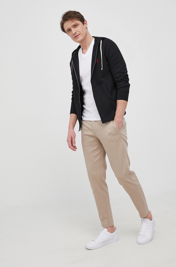 Polo Ralph Lauren - Μπλούζα βαμβάκι μαύρο 710813297001