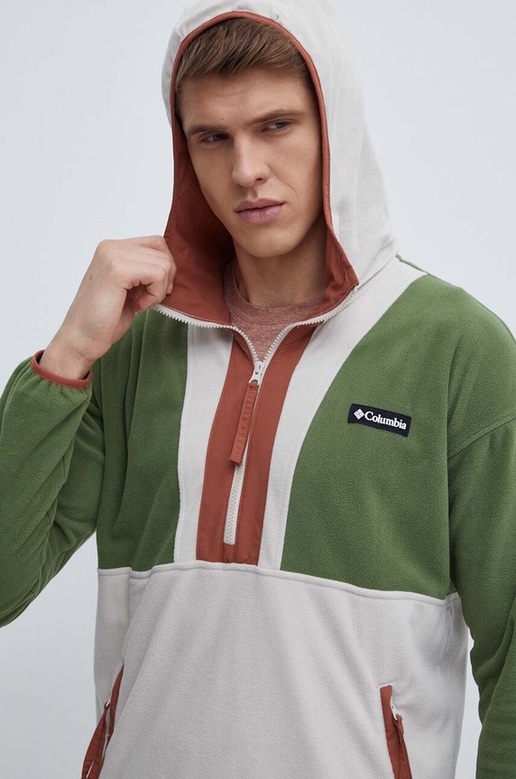 Columbia gyapjú pulóver Backbowl zöld 1990745