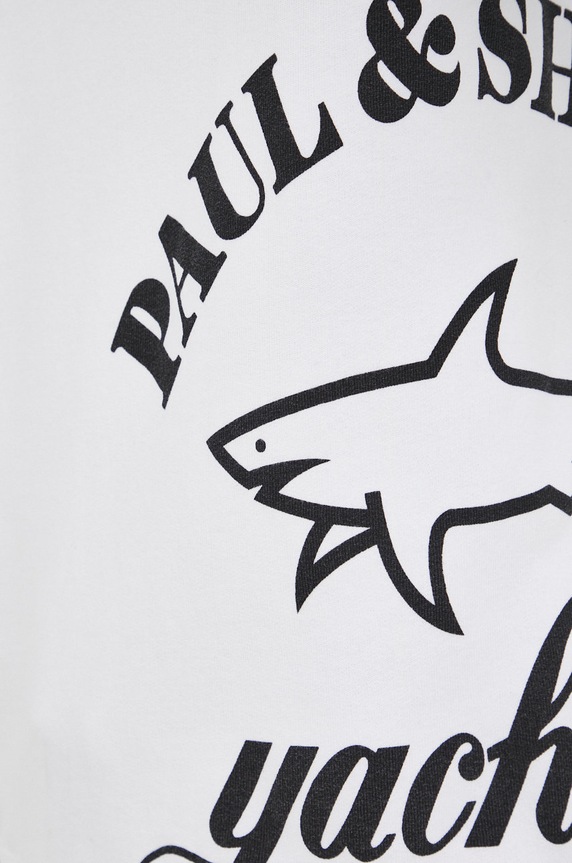 Bavlněná mikina Paul&Shark 22411859 bílá