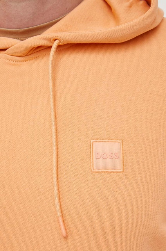 BOSS bluza bawełniana BOSS ORANGE 50468445 pomarańczowy