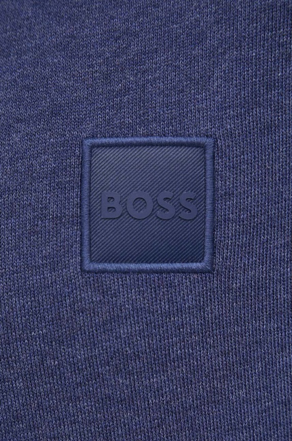 Pamučna dukserica BOSS CASUAL 50468445 mornarsko plava