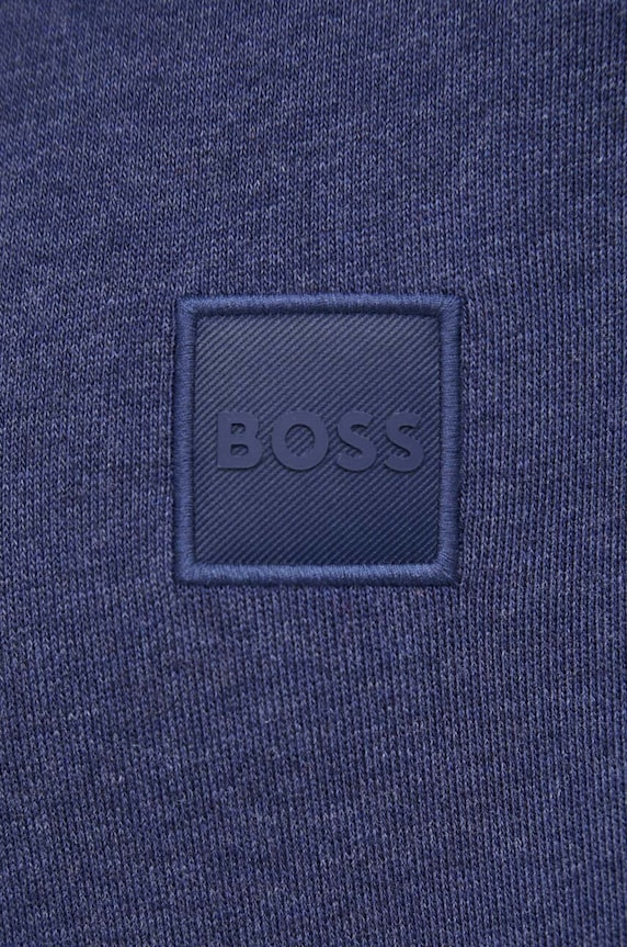 Pamučna dukserica BOSS CASUAL 50468445 mornarsko plava
