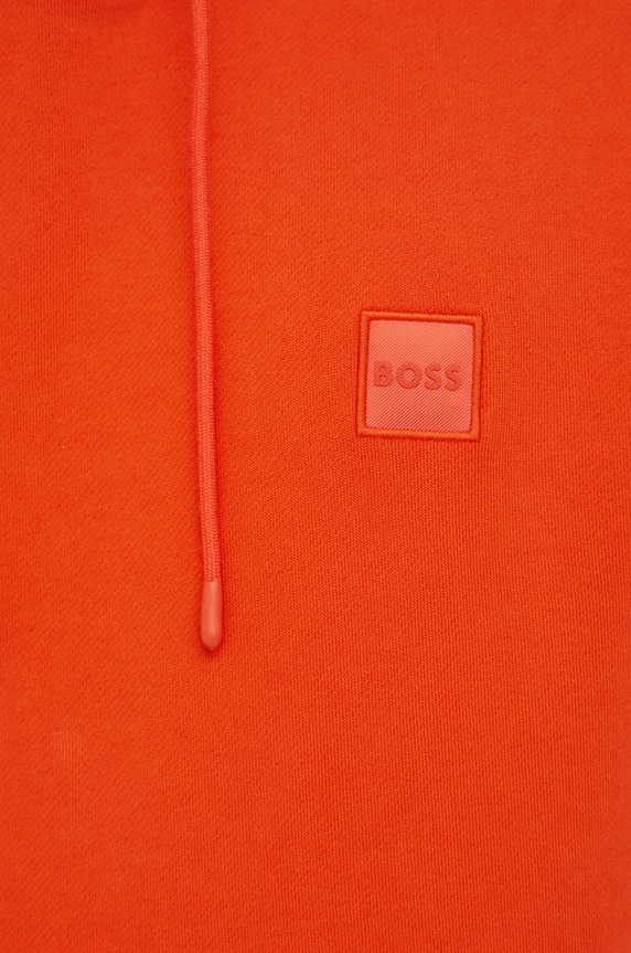 Bavlněná mikina BOSS CASUAL 50468445 oranžová