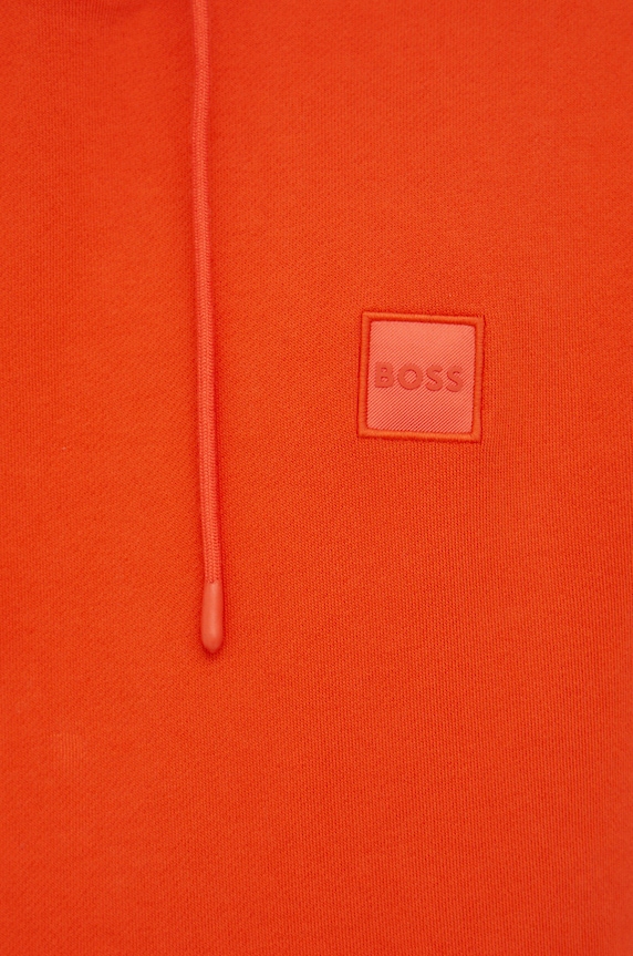 Bavlněná mikina BOSS CASUAL 50468445 oranžová
