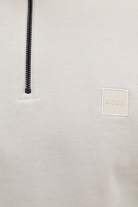 Bavlnená mikina BOSS BOSS CASUAL 50468926 béžová