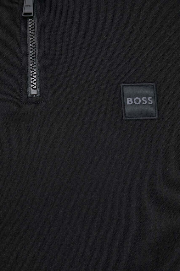 BOSS pamut melegítőfelső BOSS CASUAL 50468926 fekete