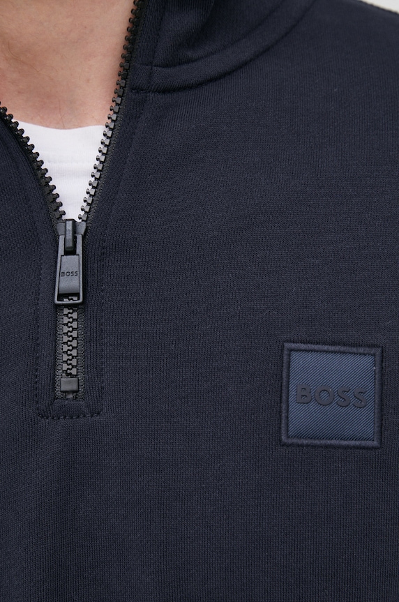 BOSS hanorac de bumbac BOSS CASUAL 50468926 bleumarin