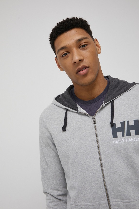 Helly Hansen bluza bawełniana szary 34163