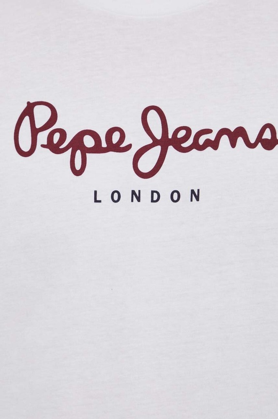 Bavlnené tričko s dlhým rukávom Pepe Jeans Eggo Long PM508209.800 biela