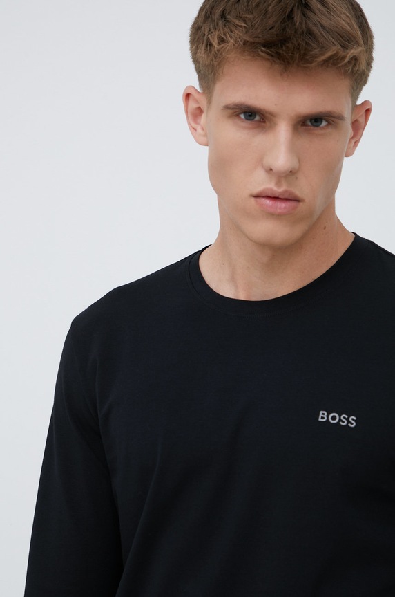 BOSS longsleeve piżamowy czarny 50470144