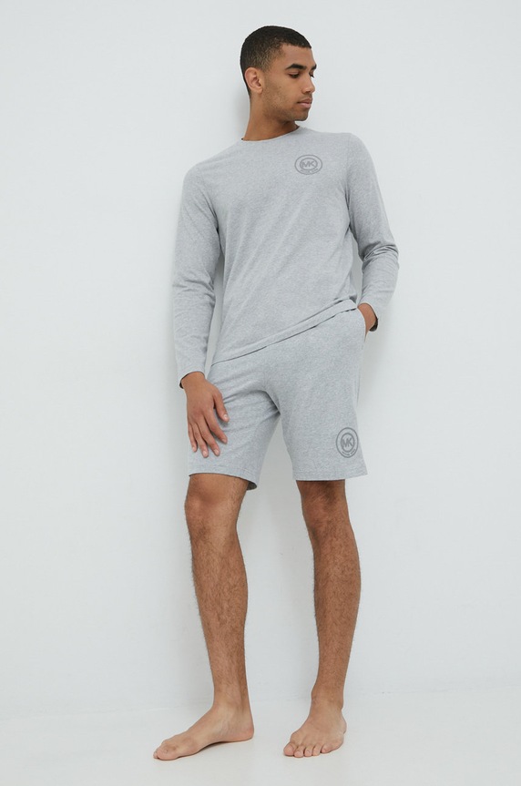 MICHAEL Michael Kors pamut hosszúujjú 6BR6K11011 szürke SS22