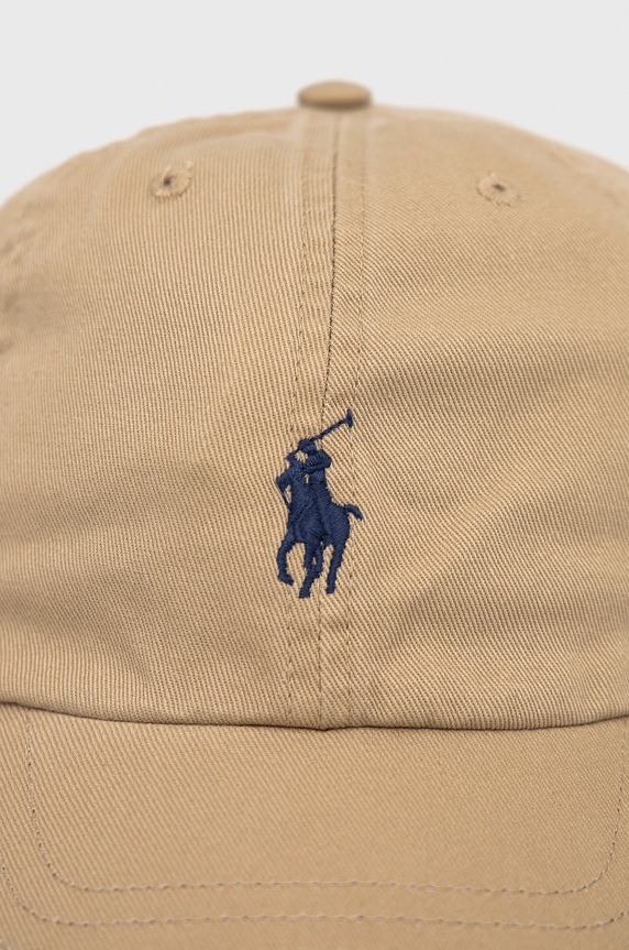 Polo Ralph Lauren gyermek pamut sapka bézs 322552489002