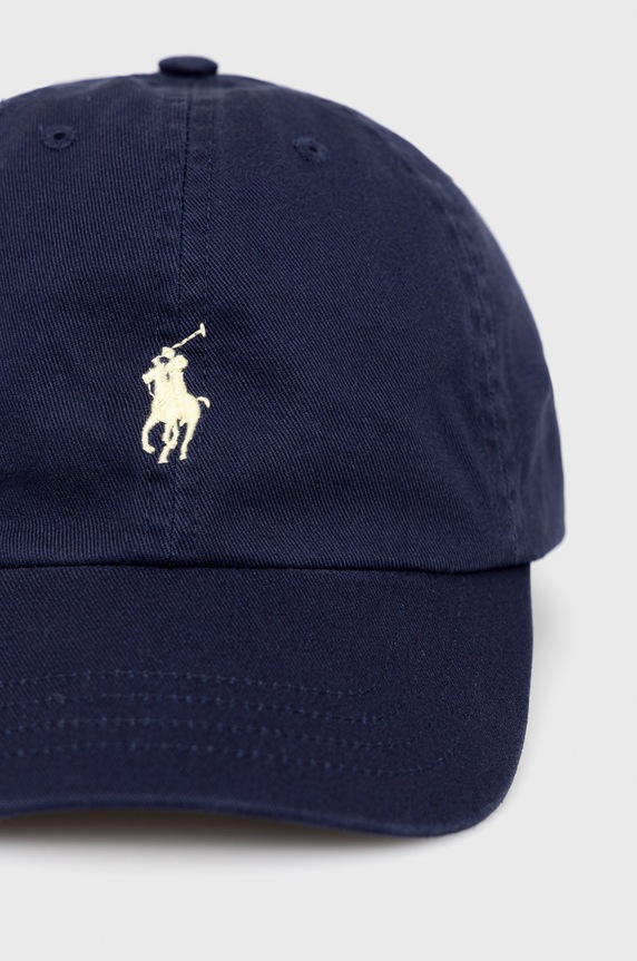 Băieți Polo Ralph Lauren caciula din bumbac 322552489004 bleumarin