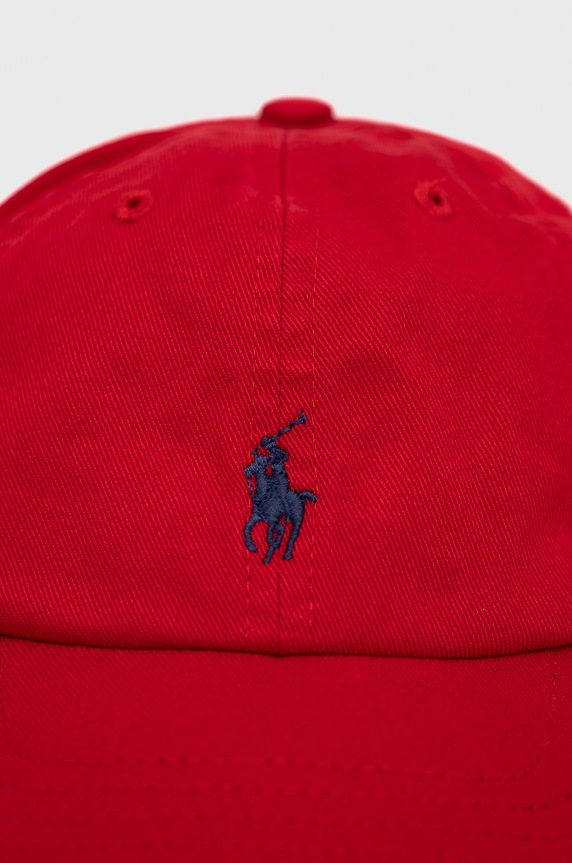Fiú Polo Ralph Lauren gyermek pamut sapka 320552489003 piros