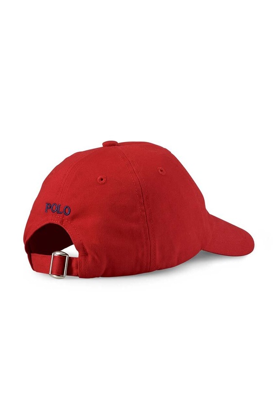 Polo Ralph Lauren czapka bawełniana dziecięca 322552489003 322552489003 czerwony SS25