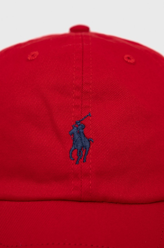 Chłopiec Polo Ralph Lauren czapka bawełniana dziecięca 322552489003 322552489003 czerwony