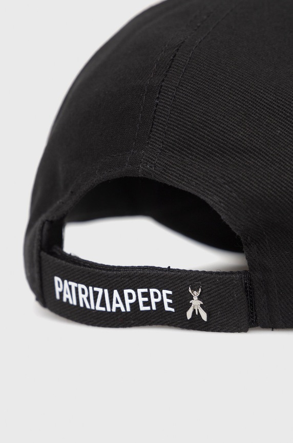 Patrizia Pepe pamut sapka 8F1650.AB01 fekete AW24