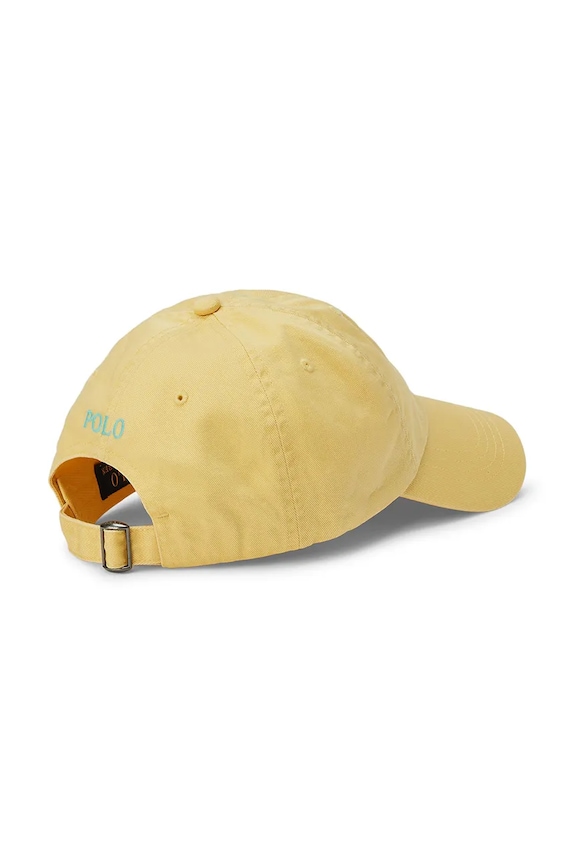 Bavlněná čepice Polo Ralph Lauren 710667709043 žlutá SS26