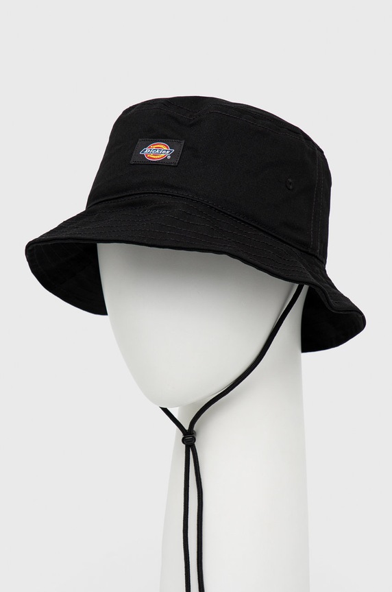 Pamučni šešir Dickies bez uzorka crna DK0A4XXS