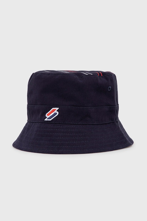 Superdry kapelusz dwustronny wzorzyste granatowy M9010181A.JKE