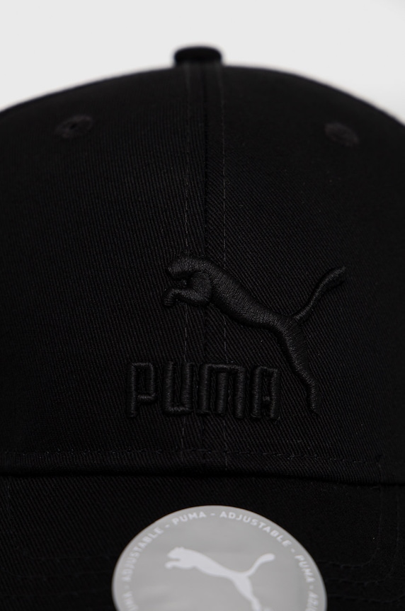 Puma czapka bawełniana 22554 022554 czarny AW24