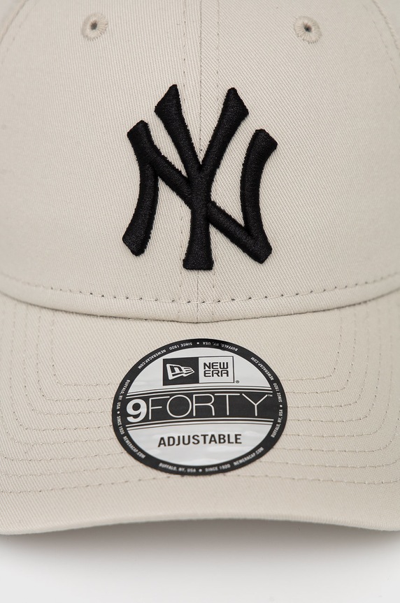 Akcesoria New Era czapka bawełniana LEAGUE ESSENTIAL 9FORTY® 12380590.MEDBEIGE beżowy