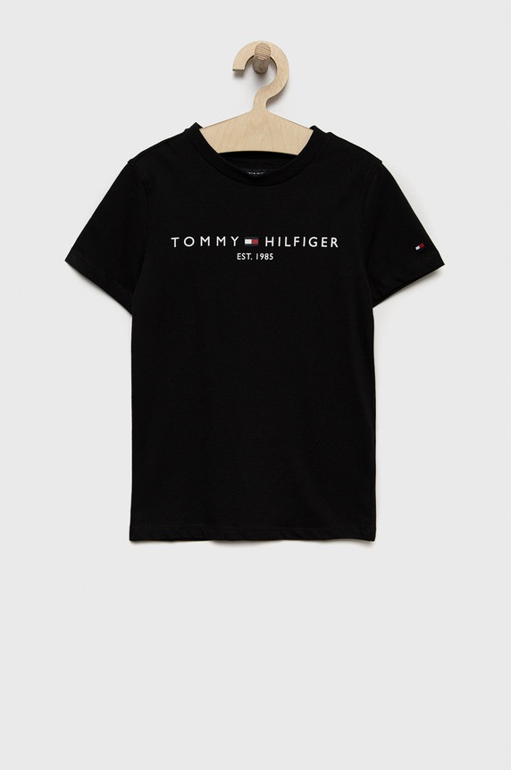 Tommy Hilfiger komplet bawełniany dziecięcy KB0KB07436.PPYY czarny SS22