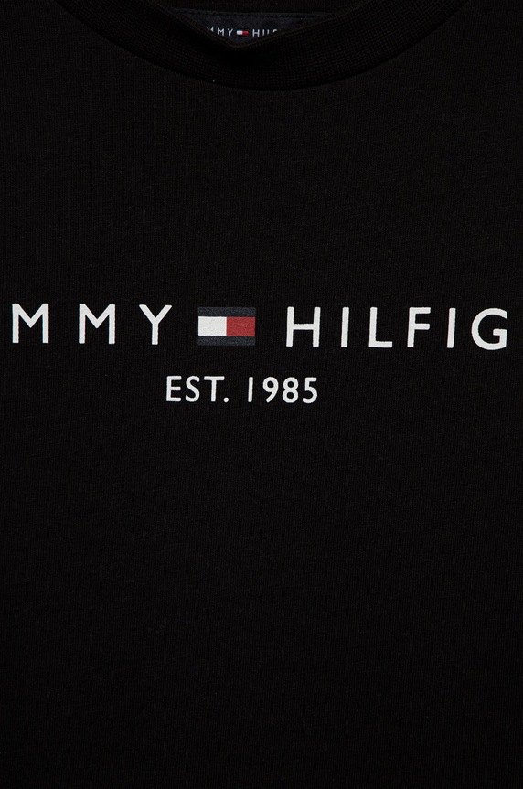 Tommy Hilfiger komplet bawełniany dziecięcy czarny KB0KB07436.PPYY