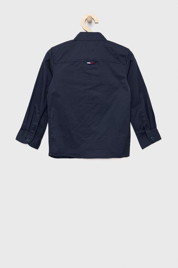 Tommy Hilfiger koszula dziecięca KB0KB07044.PPYY granatowy SS22