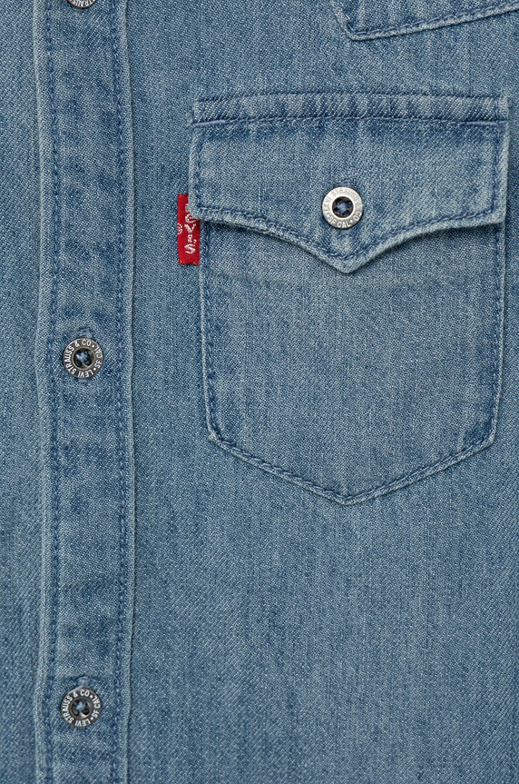 Chlapec Detská bavlnená košeľa Levi's 8E6866.B.NOS modrá