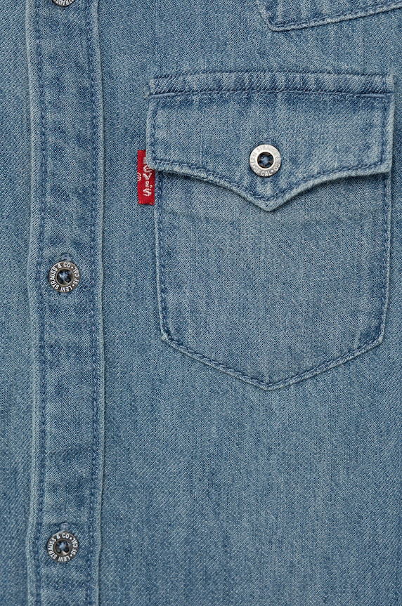 Chlapec Detská bavlnená košeľa Levi's 8E6866.B.NOS modrá