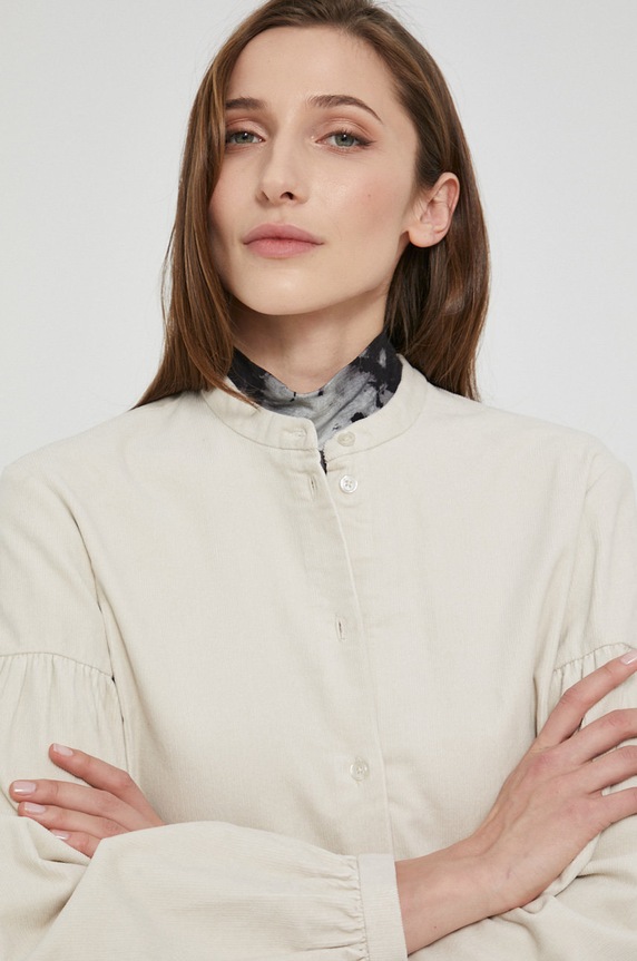 Samsoe Samsoe Koszula sztruksowa beżowy F21400109