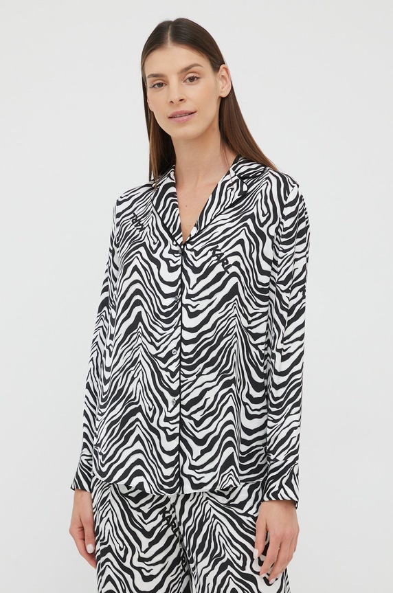 Gornji dio pidžame na zakopčavanje Karl Lagerfeld 221W1601 šarena SS22