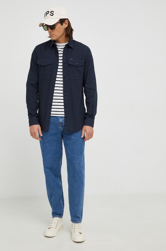 Abbigliamento G-Star camicia in cotone D20165.7647 blu navy