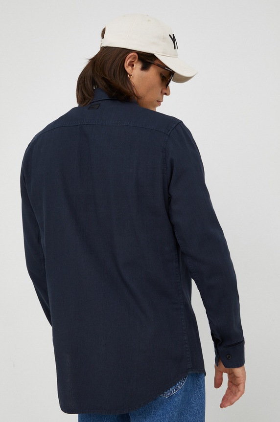 G-Star camicia in cotone blu navy D20165.7647
