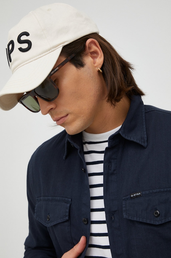 G-Star camicia in cotone D20165.7647 blu navy
