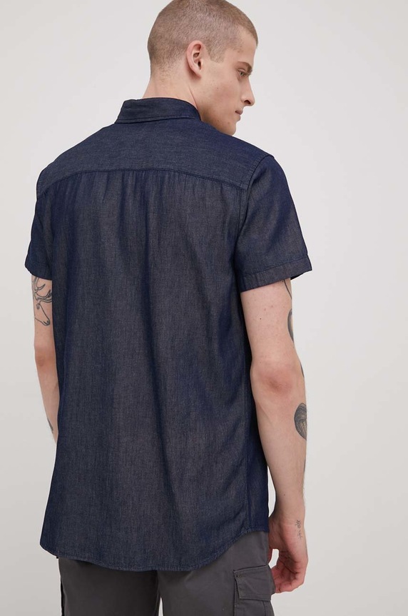 Oblečení Košile Produkt by Jack & Jones 12206323.DarkBlueDe námořnická modř
